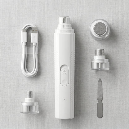 Lima Eléctrica para Uñas de Perros y Gatos con Luz LED | Recargable y Silenciosa